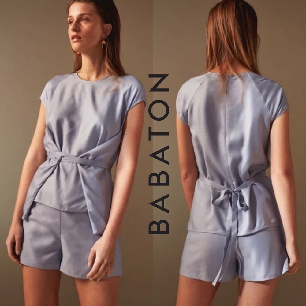 ✨HOST PICK✨ XS Aritzia Babaton 1-01 Olena Rayon Silk Blend Blouse